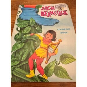 Vintage 'Jack and the Beanstalk' Coloring Book - 1970s Edition